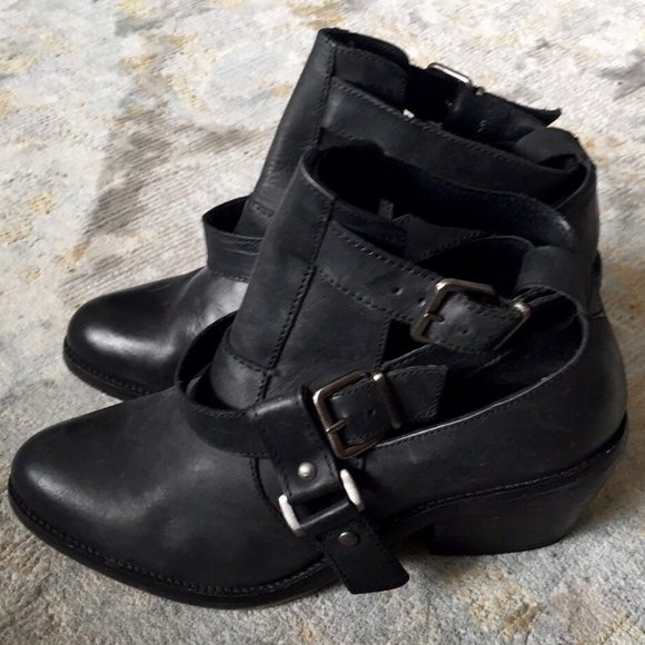 Topshop Cut Out Western Boots 7 /37 - Picture 1 of 8